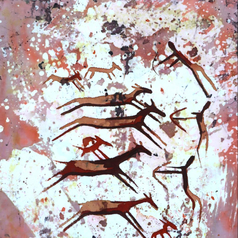 Cave Hunting Scene